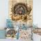 Designart - Thanksgiving Vintage Turkey Sunflowers and Pumpkin - Farmhouse Print on Natural Pine Wood